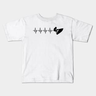 Jet Ski Heartbeat Kids T-Shirt